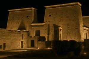 Sound and Light Show at Philae Temple in Aswan