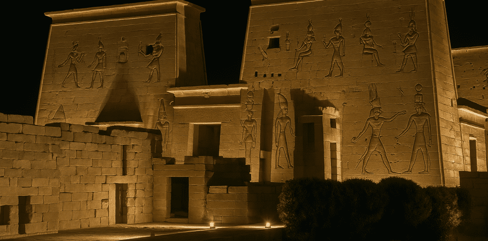 Sound and Light Show at Philae Temple in Aswan